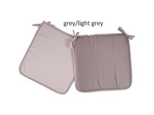 Μαξιλάρι καρέκλας δίχρωμο Σχ.Reli grey/l.grey 38x38x2cm 100% microfiber Κωδ. Reli grey/l.grey