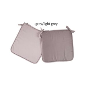 Μαξιλάρι καρέκλας δίχρωμο Σχ.Reli grey/l.grey 38x38x2cm 100% microfiber Κωδ. Reli grey/l.grey