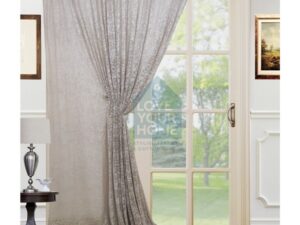 ΕΤΟΙΜΗ ΡΑΜΜΕΝΗ ΚΟΥΡΤΙΝΑ ΜΕ ΤΡΕΣΣΑ(2.80x2.80)N17 Μπέζ
