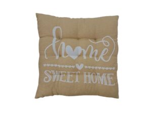 Μαξιλάρι καρέκλας Σχ.Sweet home 40x40cm 70% cotton – 30% pol. Κωδ.Sweet home