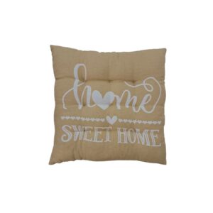 Μαξιλάρι καρέκλας Σχ.Sweet home 40x40cm 70% cotton – 30% pol. Κωδ.Sweet home