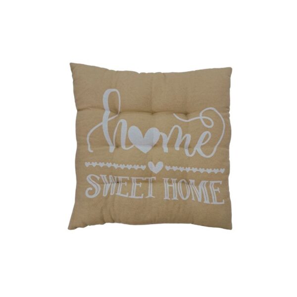 Μαξιλάρι καρέκλας Σχ.Sweet home 40x40cm 70% cotton – 30% pol. Κωδ.Sweet home