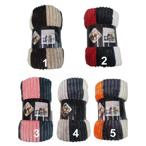 Κουβέρτα Fleece ανάγλυφη υπέρδιπλη 220x240