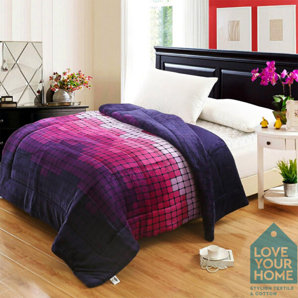 Κουβερτοπάπλωμα Flannel Ισοθερμικό Purple