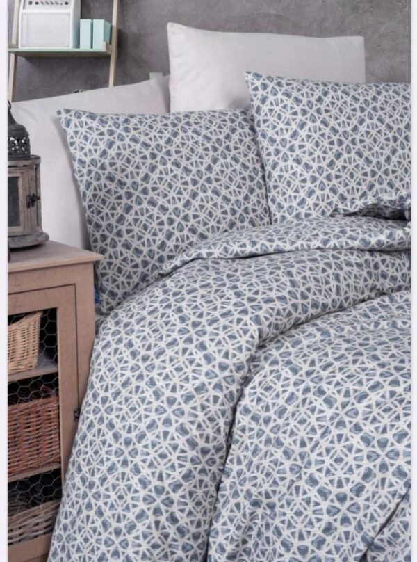 Σετ Σεντόνια Linea Home King Size σχ.Prism γκρί