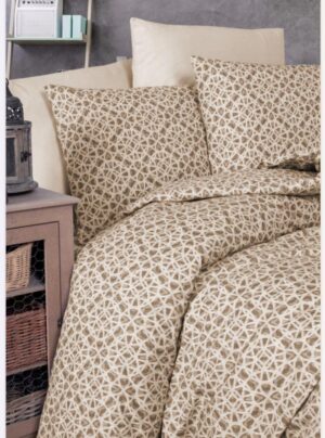 Σετ Σεντόνια Linea Home King Size σχ.Prism μπέζ (Αντιγραφή)