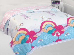 Κουβερλί παιδικό μονό 160x220 Unicorn