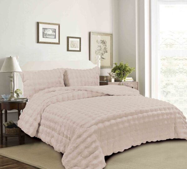 Γούνινο Κουβερτοπάπλωμα King Size Fur Quilts Σταχτύ