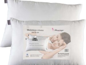 Μαξιλάρι ύπνου σετ 2 τμχ 50Χ70cm Σχ.170 ύφασμα microfiber 600gsm/τμχ