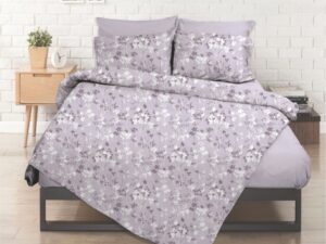 Σετ σεντόνια King Size εμπριμέ Σχ. Flower Lilac poly/cotton