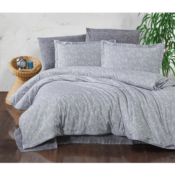 Σετ Σεντόνια Linea Home Διπλό σχ. Annabelle γκρί 200 x 240