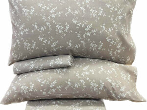 Σετ Σεντόνια Linea Home Διπλό σχ. Annabelle μόκα 200 x 240