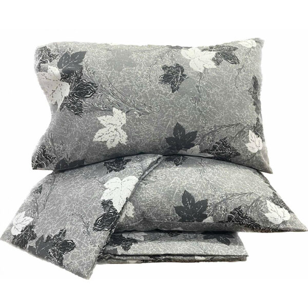Σετ Σεντόνια Linea Home Υπέρδιπλο σχ.Leaves γκρί 220 x 240