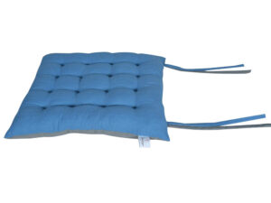 Μαξιλάρι καρέκλας Σχ.Duo 40x40cm διπλής όψης blue/l.grey 100% βαμβ.