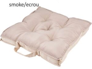 Μαξιλάρι καρέκλας Σχ.Oxford 40x40cm διπλής όψης  smoke/ecrou 100% πολ.