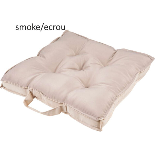 Μαξιλάρι καρέκλας Σχ.Oxford 40x40cm διπλής όψης  smoke/ecrou 100% πολ.