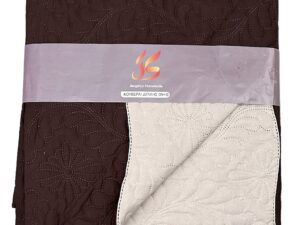 Καλοκαιρινό Κουβερλί Διπλής Όψης 100% microfiber 160x220 Καφέ/Κρέμ
