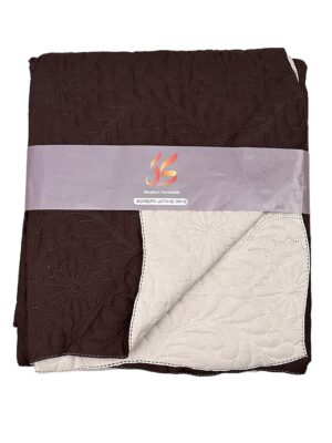 Καλοκαιρινό Κουβερλί Διπλής Όψης 100% microfiber 160x220 Καφέ/Κρέμ
