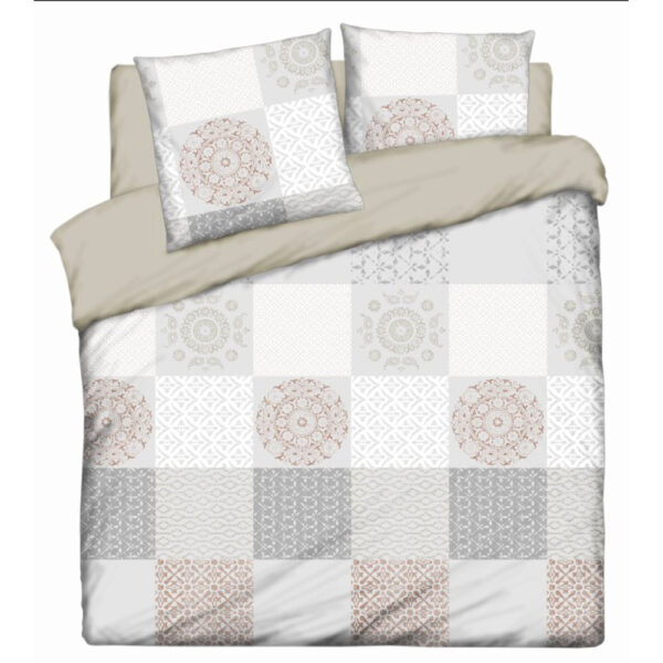 Κουβερλί βαμβακερό εμπριμέ Σχ. Patchwork 220x230