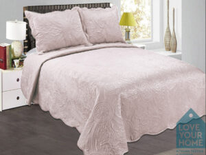 Σετ μονό κουβερλί Giorgio Super Soft βελουτέ 160x220  μπέζ