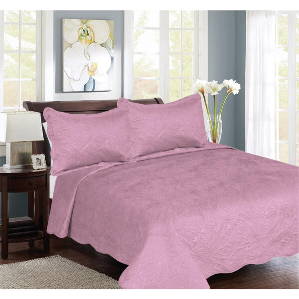 Σετ μονό κουβερλί Giorgio Super Soft βελουτέ 160x220  σάπιο μήλο