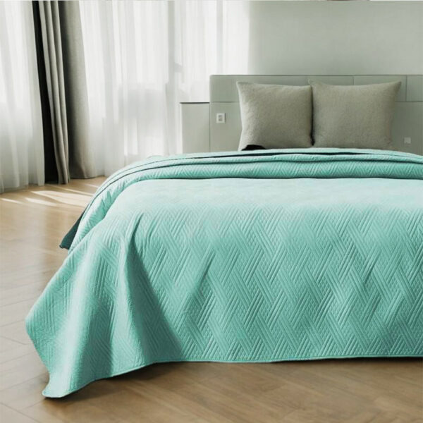 Καλοκαιρινό Κουβερλί 100% microfiber Mercer 220x240 Μέντα