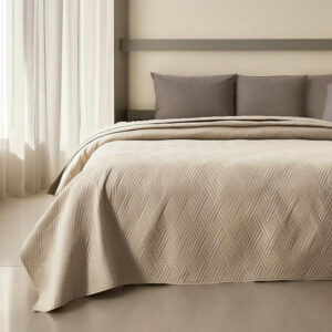 Καλοκαιρινό Κουβερλί 100% microfiber Mercer 160x220 Μπέζ