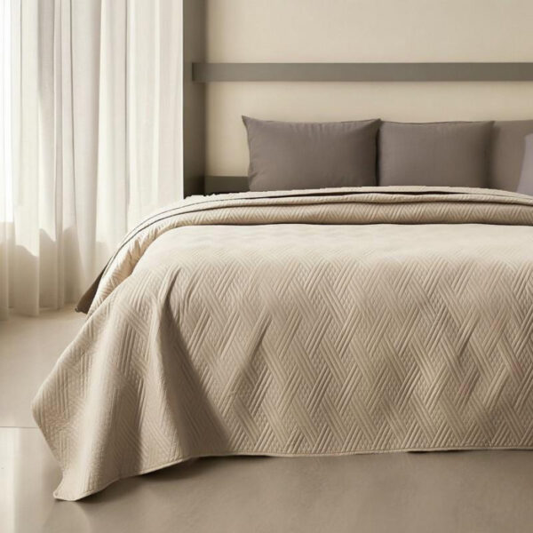 Καλοκαιρινό Κουβερλί 100% microfiber Mercer 160x220 Μπέζ