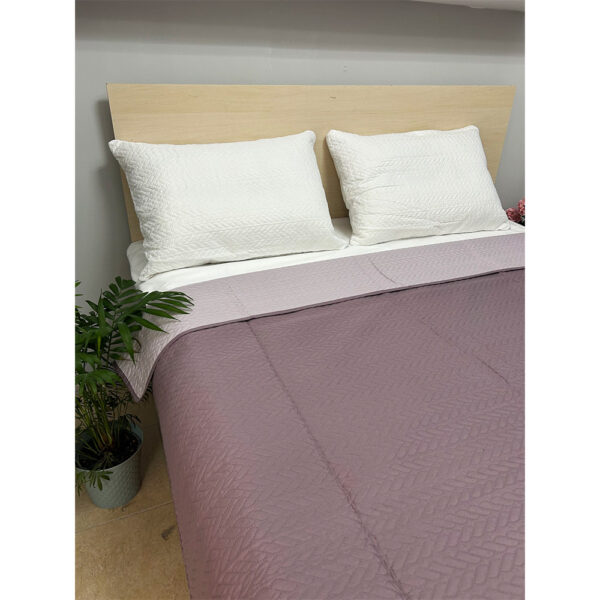 Κουβερλί διπλής όψης μονόχρωμο 160x210 Λιλά/Μελιτζανη