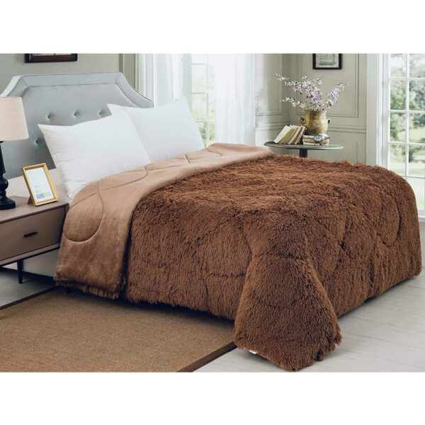 Κουβερτοπάπλωμα ανάγλυφο Hairy μόκα Linea Home