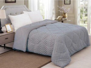 Κουβερτοπάπλωμα γούνινο Arrow γκρί Linea Home