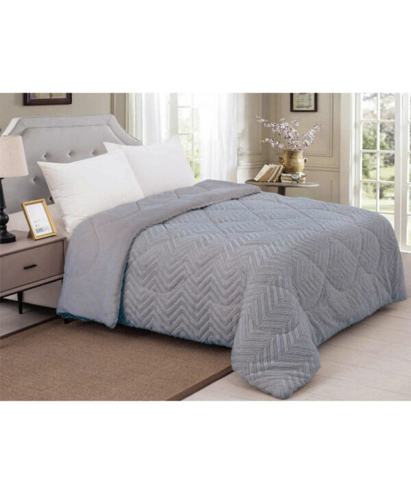 Κουβερτοπάπλωμα γούνινο Arrow  γκρί Linea Home