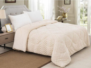 Κουβερτοπάπλωμα γούνινο Arrow εκρού Linea Home
