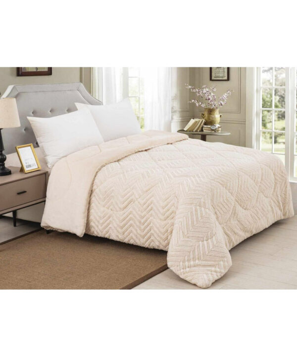 Κουβερτοπάπλωμα γούνινο Arrow εκρού Linea Home