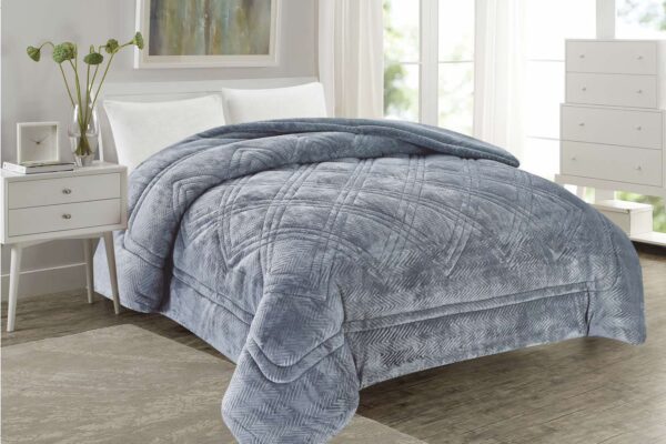 Ισοθερμικό Κουβερτοπάπλωμα flannel Giorgio No.70-3 Grey