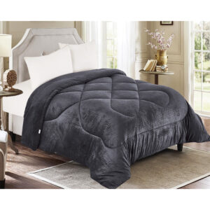 Κουβερτοπάπλωμα Flannel Ισοθερμικό Linea Home Minos 160x240 Γκρί