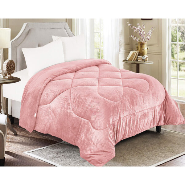 Κουβερτοπάπλωμα Flannel Ισοθερμικό Linea Home Minos 160x240 Ρόζ