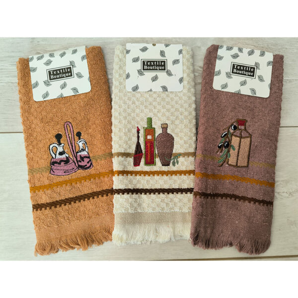 Ποτηρόπανo κουζίνας “Boutique” σε λινό 40x60cm