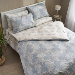 Σεντόνι King Size Salonica σχ Δαντέλα (γαλάζιο) 240 x 260