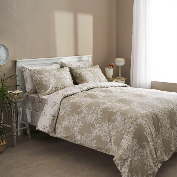 Σεντόνι King Size Salonica σχ Δαντέλα (μπέζ) 240 x 260