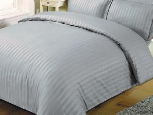 Σετ σεντόνια “Glamour” μονόχρωμα Grey poly/cotton 170x280 + μαξιλαροθήκη 52x72cm