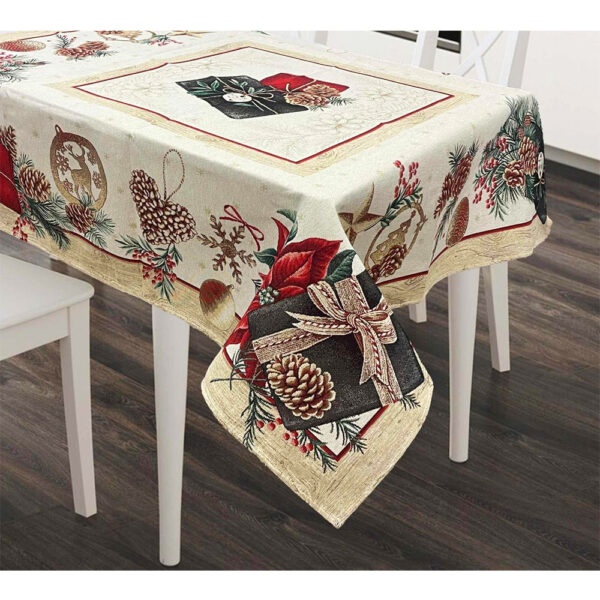 Χριστουγεννιάτικο Τραπεζομάντηλο XMAS BOX GOLD-Linea Home