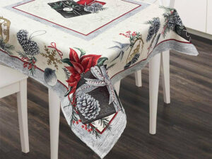 Χριστουγεννιάτικο Τραπεζομάντηλο XMAS BOX SILVER-Linea Home