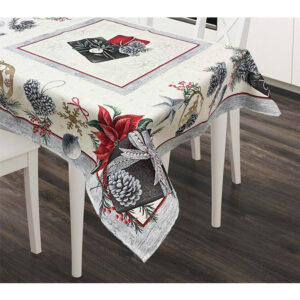 Χριστουγεννιάτικο Τραπεζομάντηλο XMAS BOX SILVER-Linea Home
